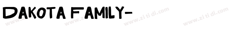 Dakota Family字体转换
